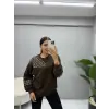 Omuz Ve Kol İşleme Detaylı Sweatshirt