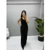 Premium Çizgili Taşlı Pantolon