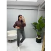 Tasarım Nakışlı Modal Sweatshirt