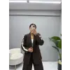 Tasarım Şeritli Ceket Pantolon Takım