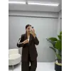 Tasarım Şeritli Ceket Pantolon Takım