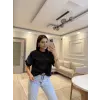Twst Kol Nakış Detaylı T-Shirt