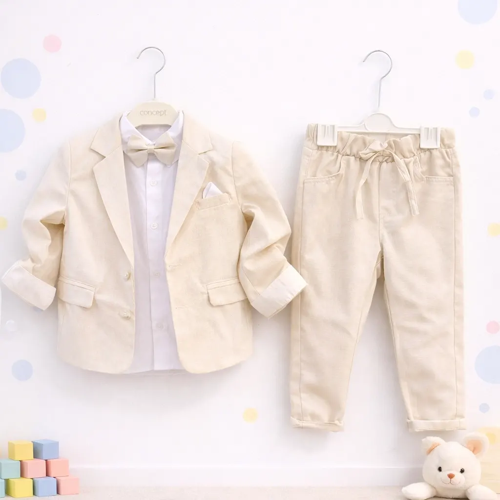 Üçlü Ceketli Erkek Takım 2/5 Yaş