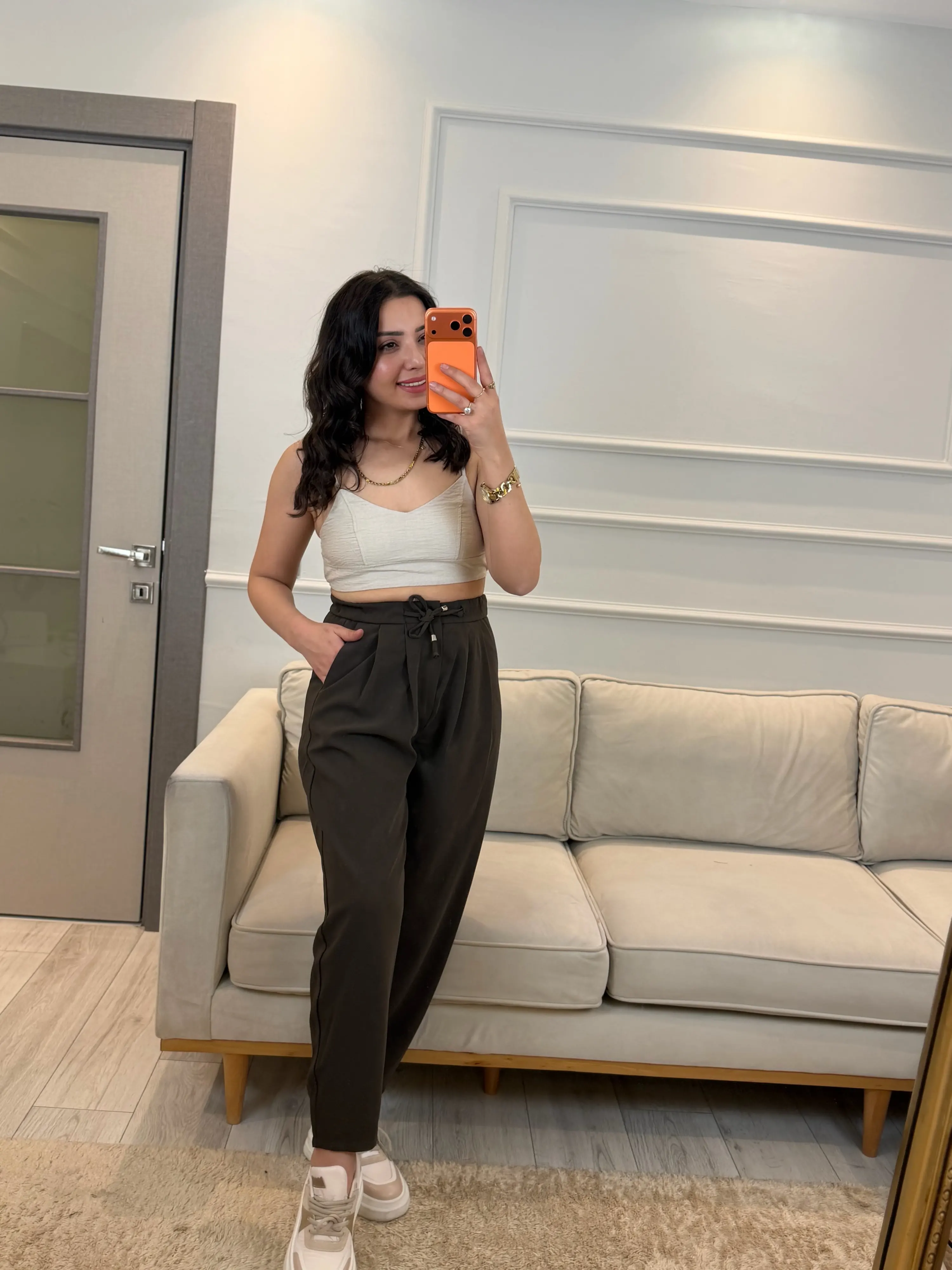 Lucka Pileli Şalvar Model Pantolon