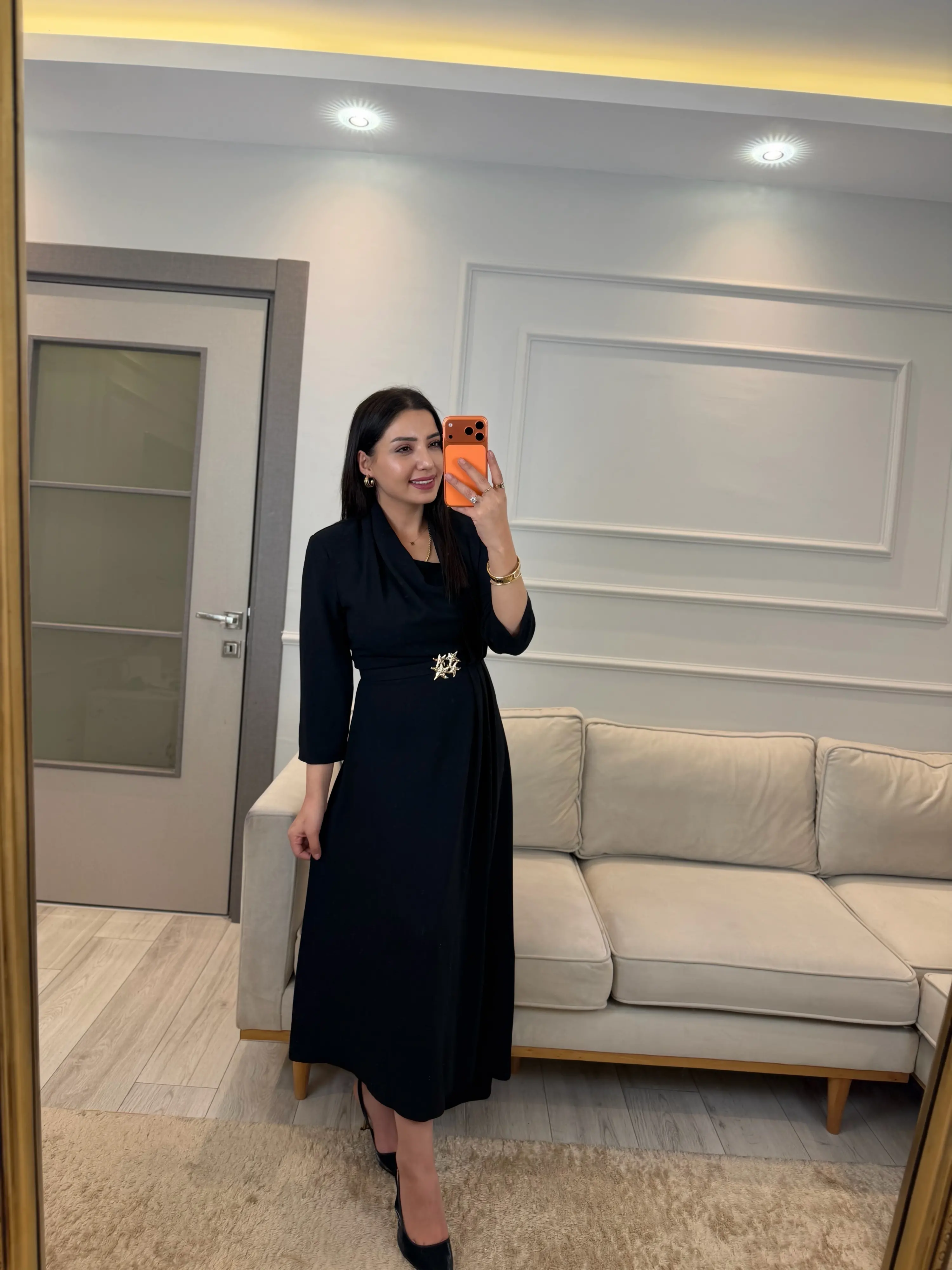 Lia Kemer Detaylı Elbise