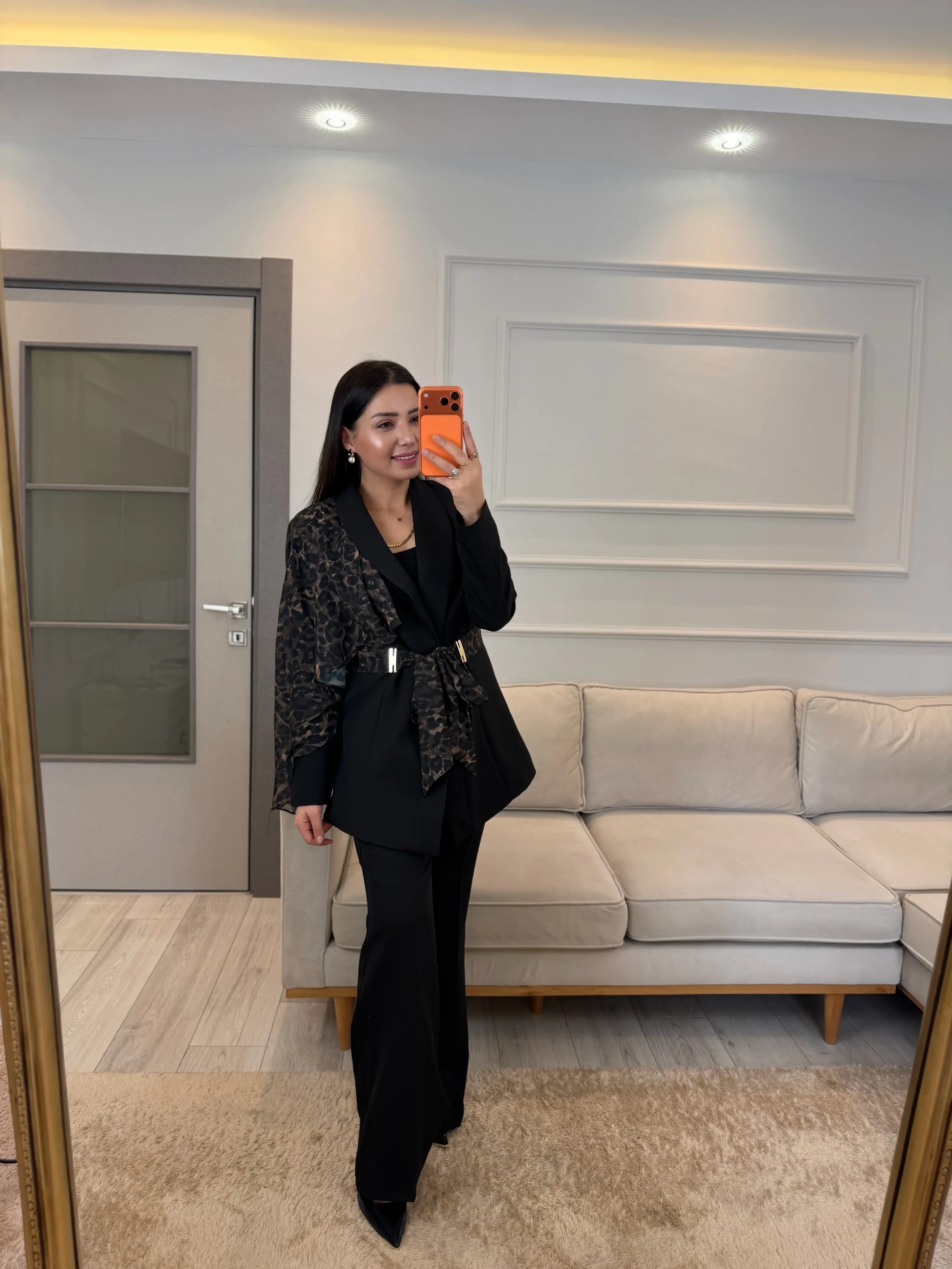 Premium Şal Detaylı Ceket Pantolon Takım