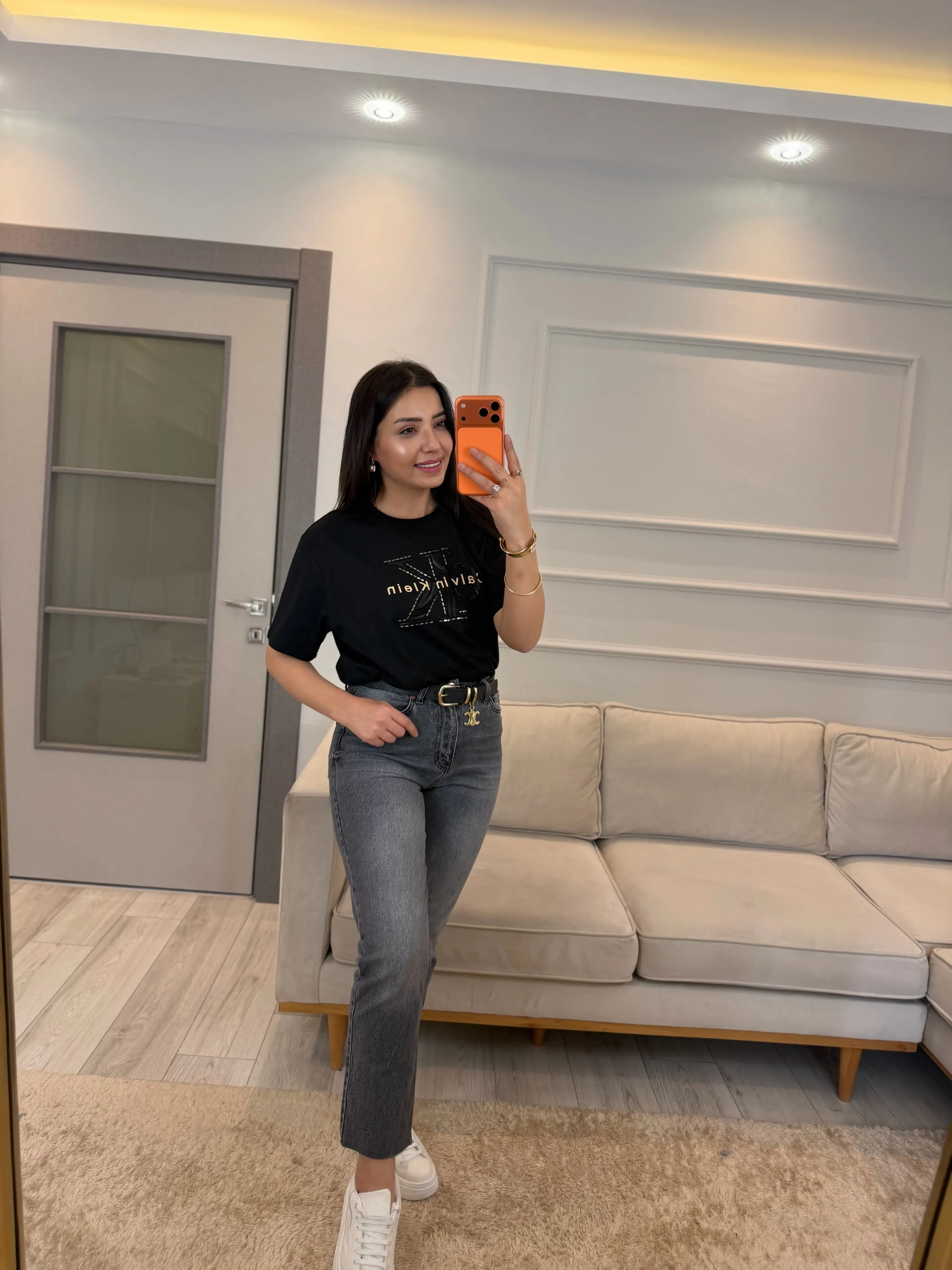 Ck Büyük Taşlı T-Shirt