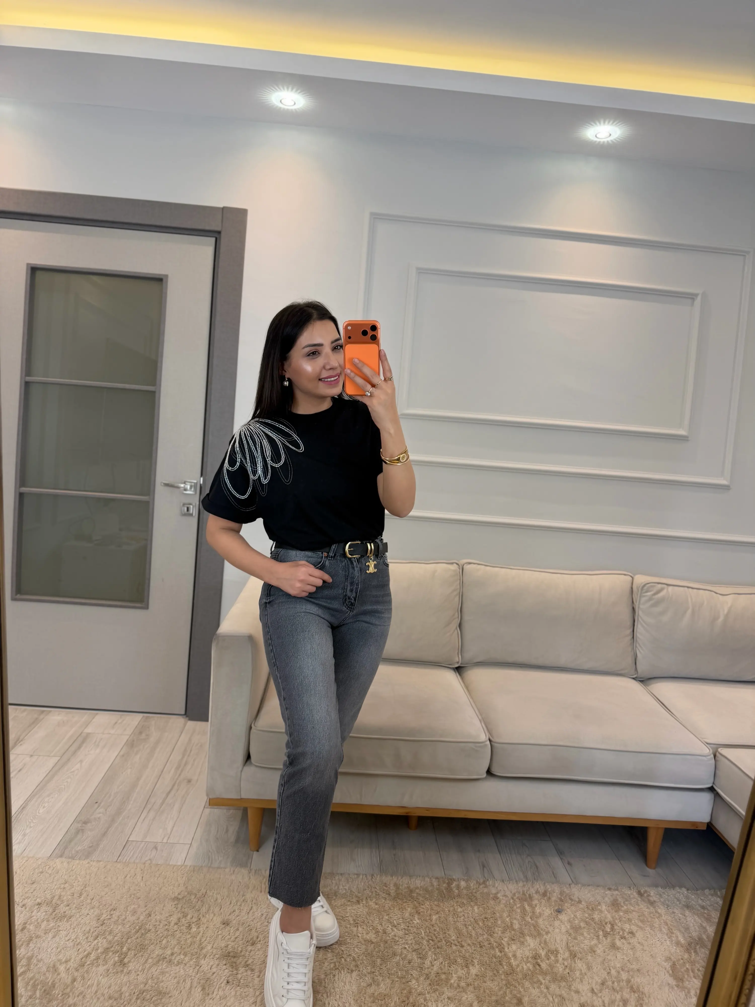 Benito Ön Arka Nakış T-Shirt