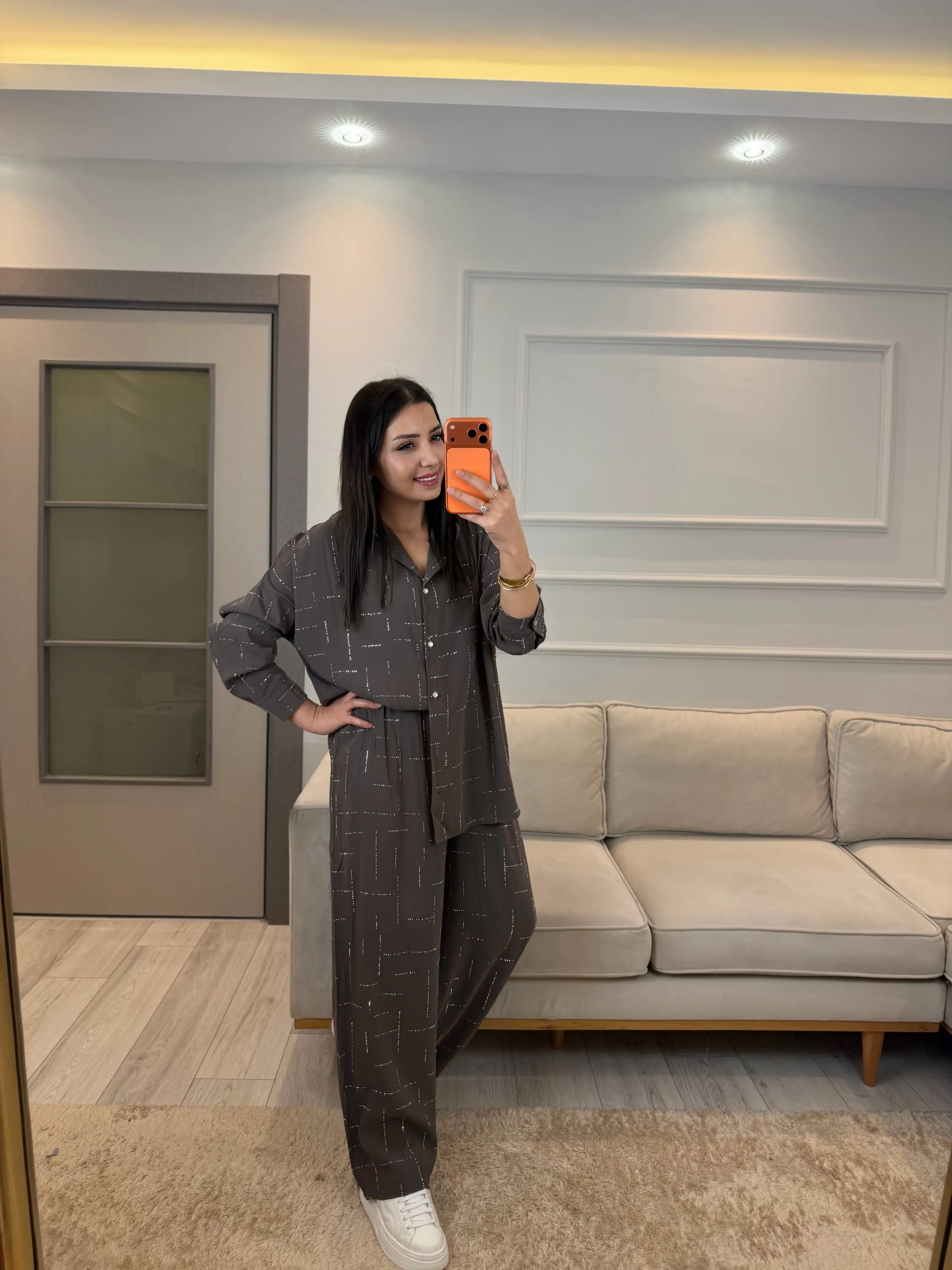 Tensel Sıra Taşlı İkili Takım