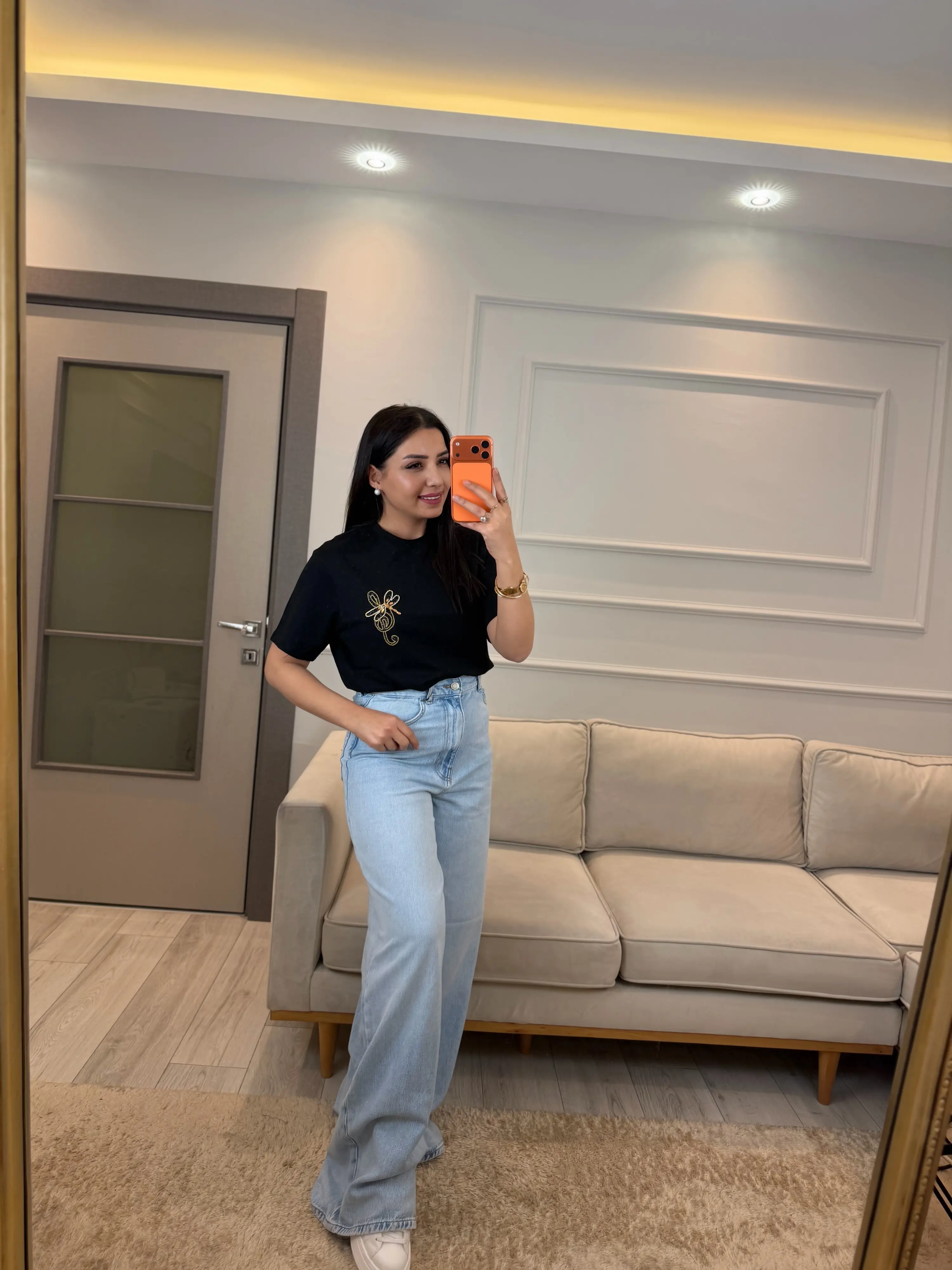 Orj Zra Taş Detaylı T-Shirt