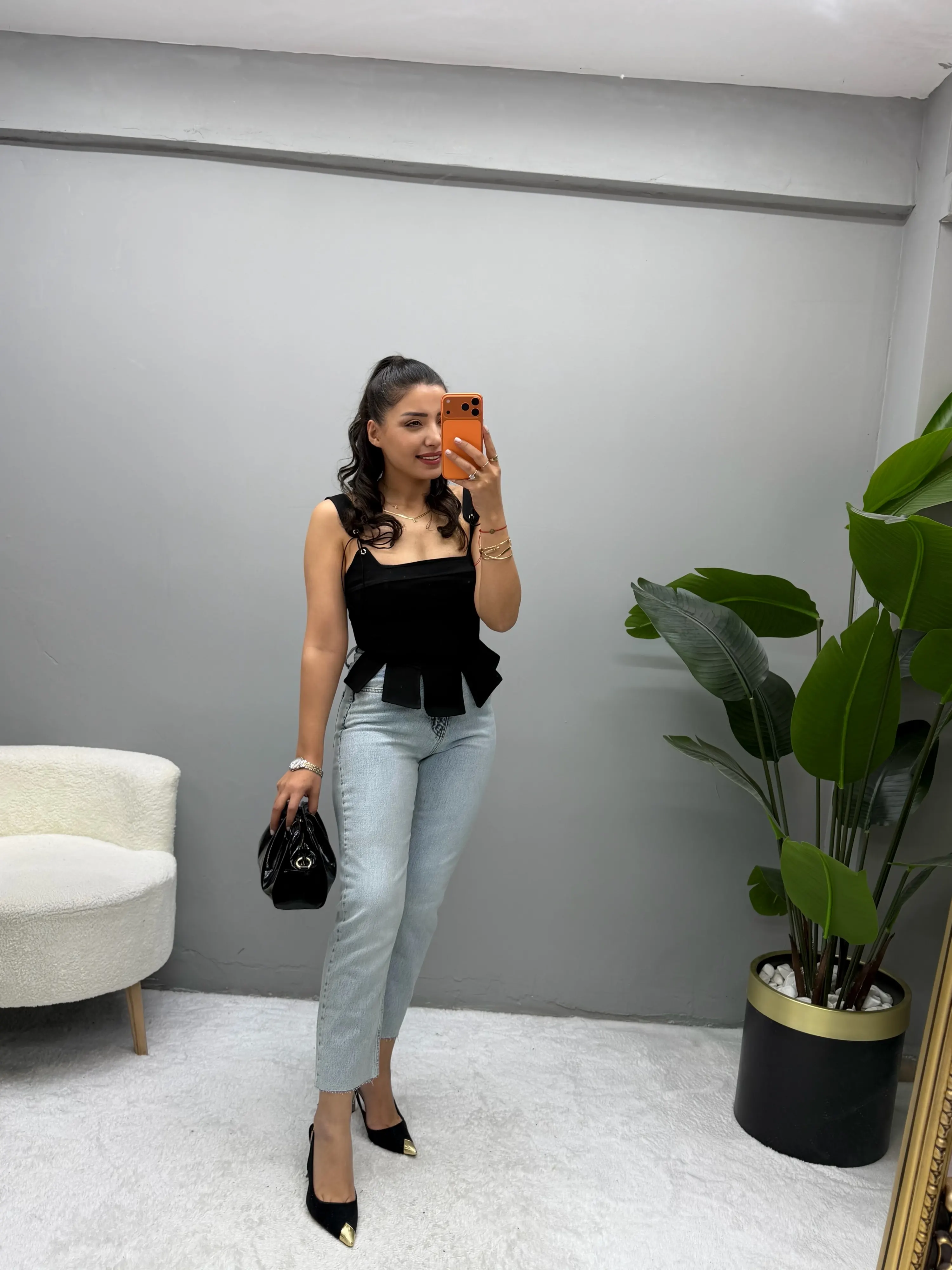 İp Detaylı Korse Bluz