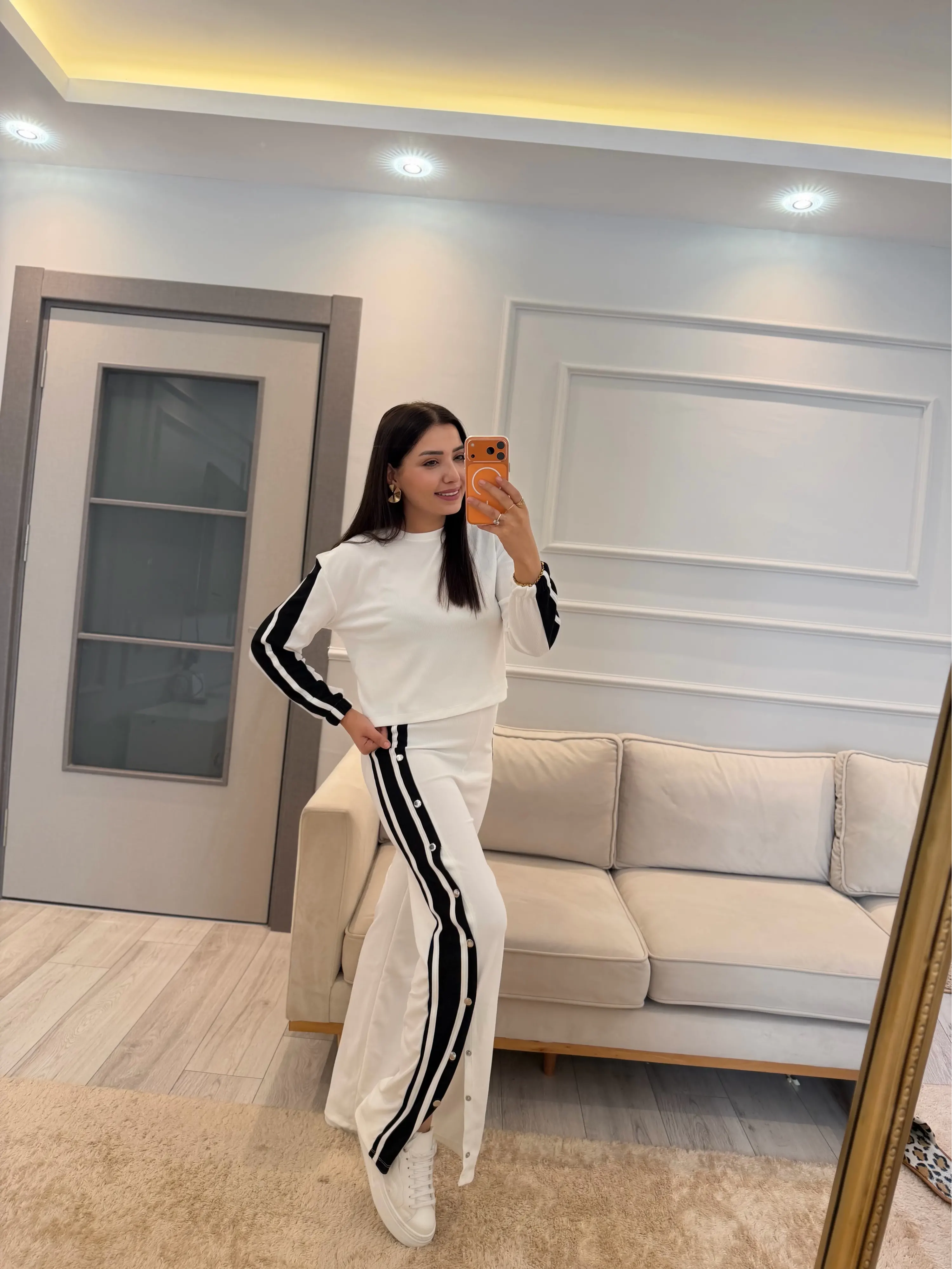 Ottoman Kumaş Çıt Çıt Detaylı Takım