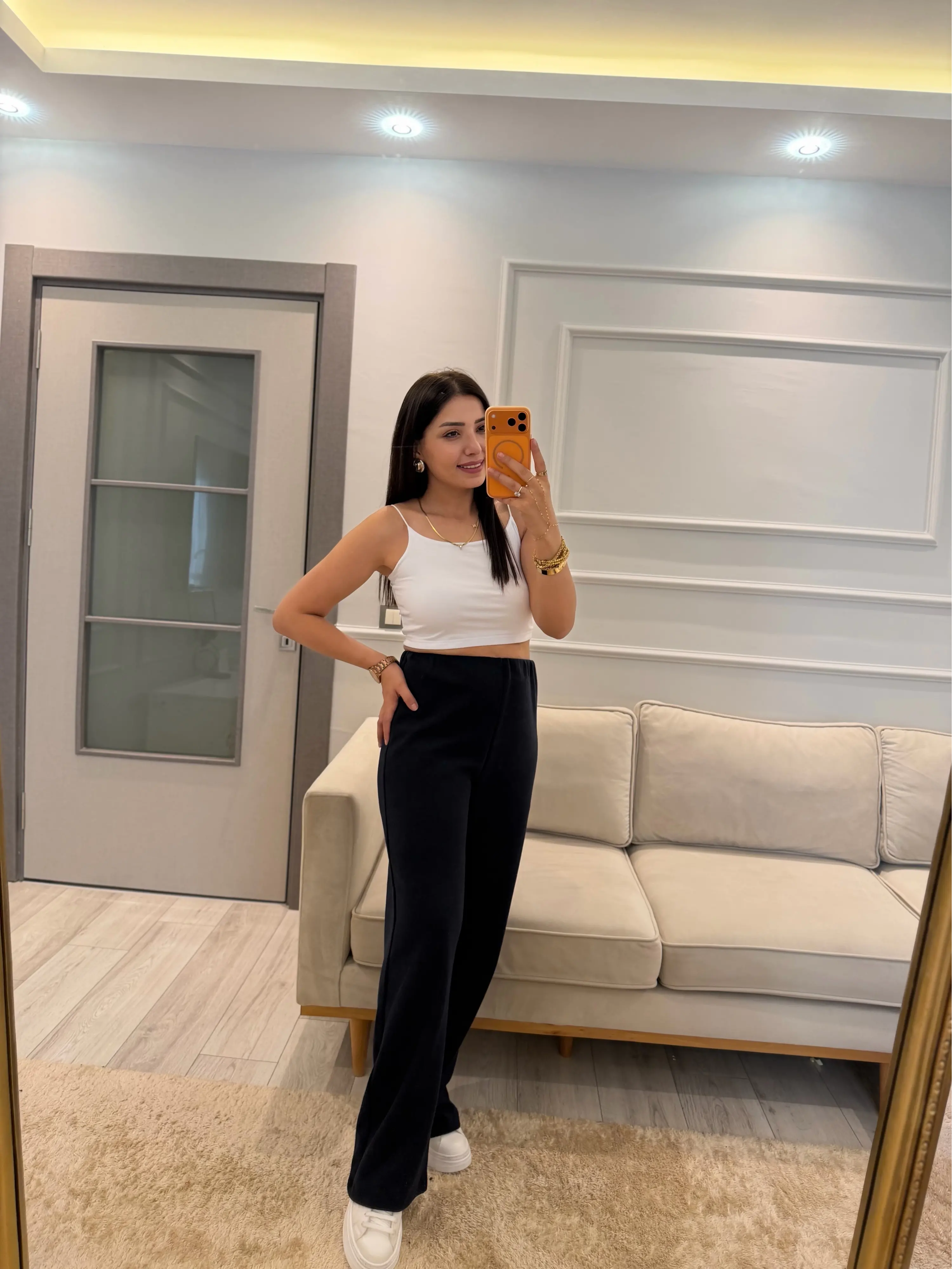 Selanik Kumaş Bol Paça Pantolon