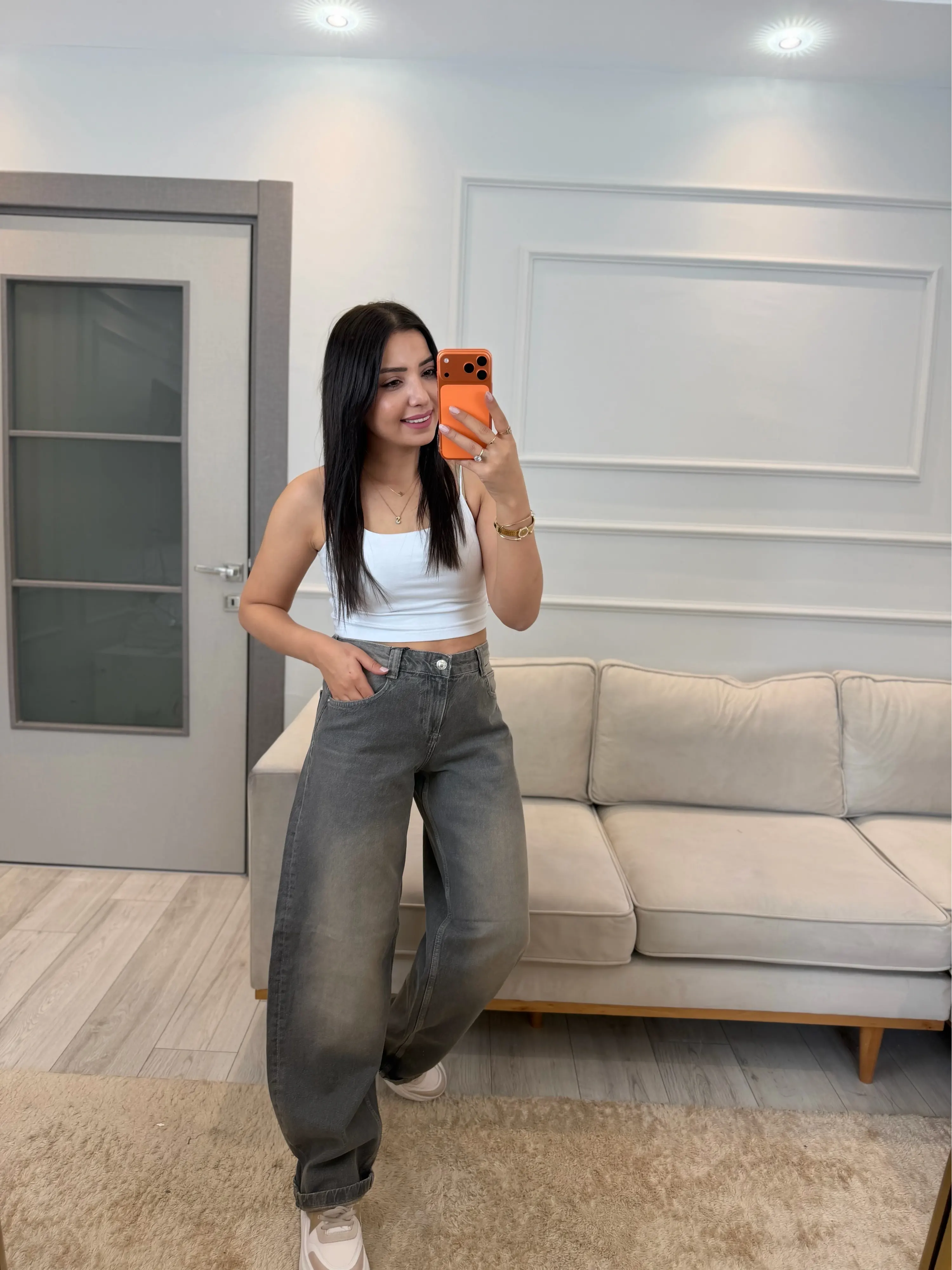 Solvey Kahve Baggy Jean