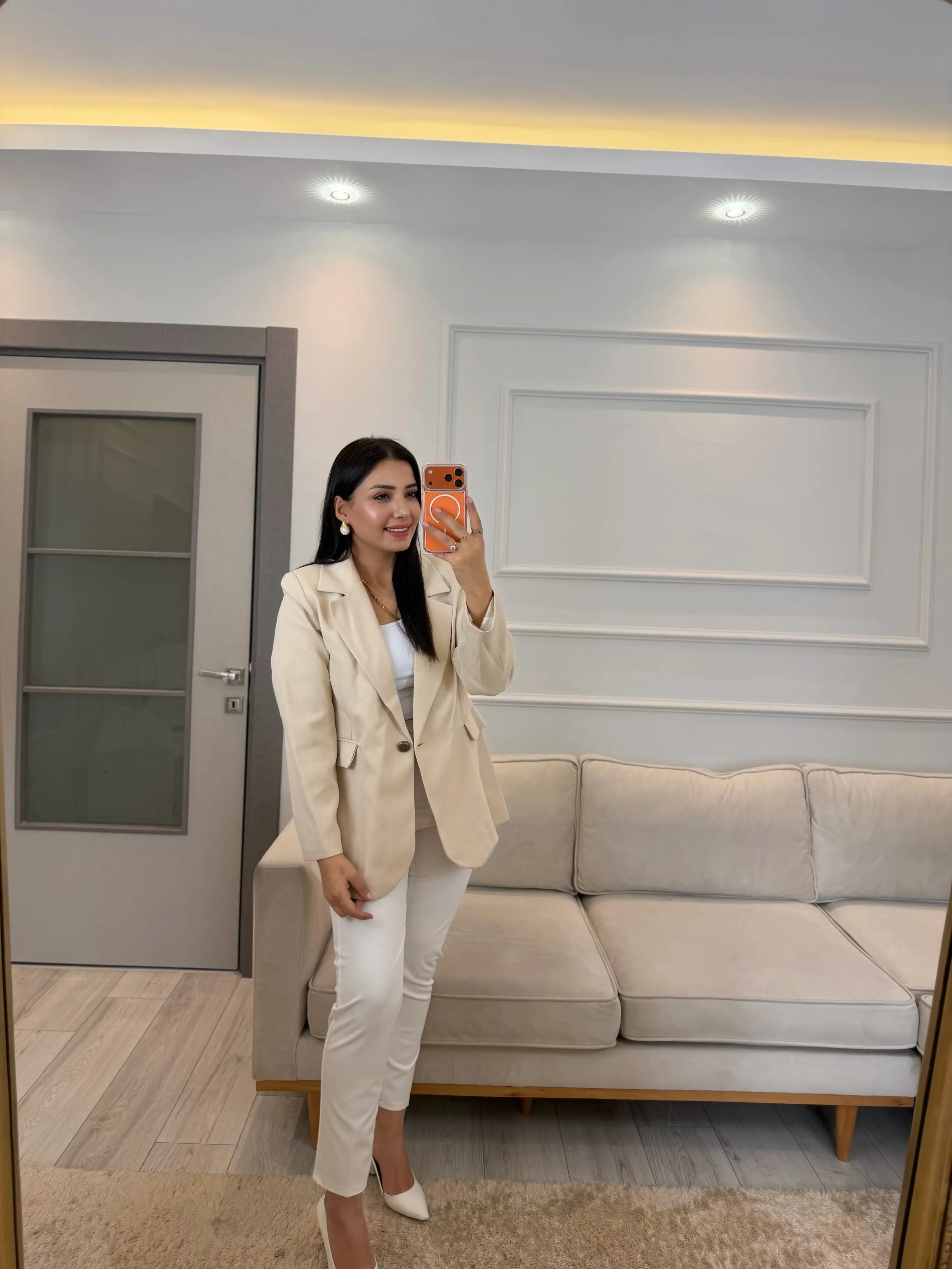 Tek Düğmeli İçi Astarlı Blazer Ceket