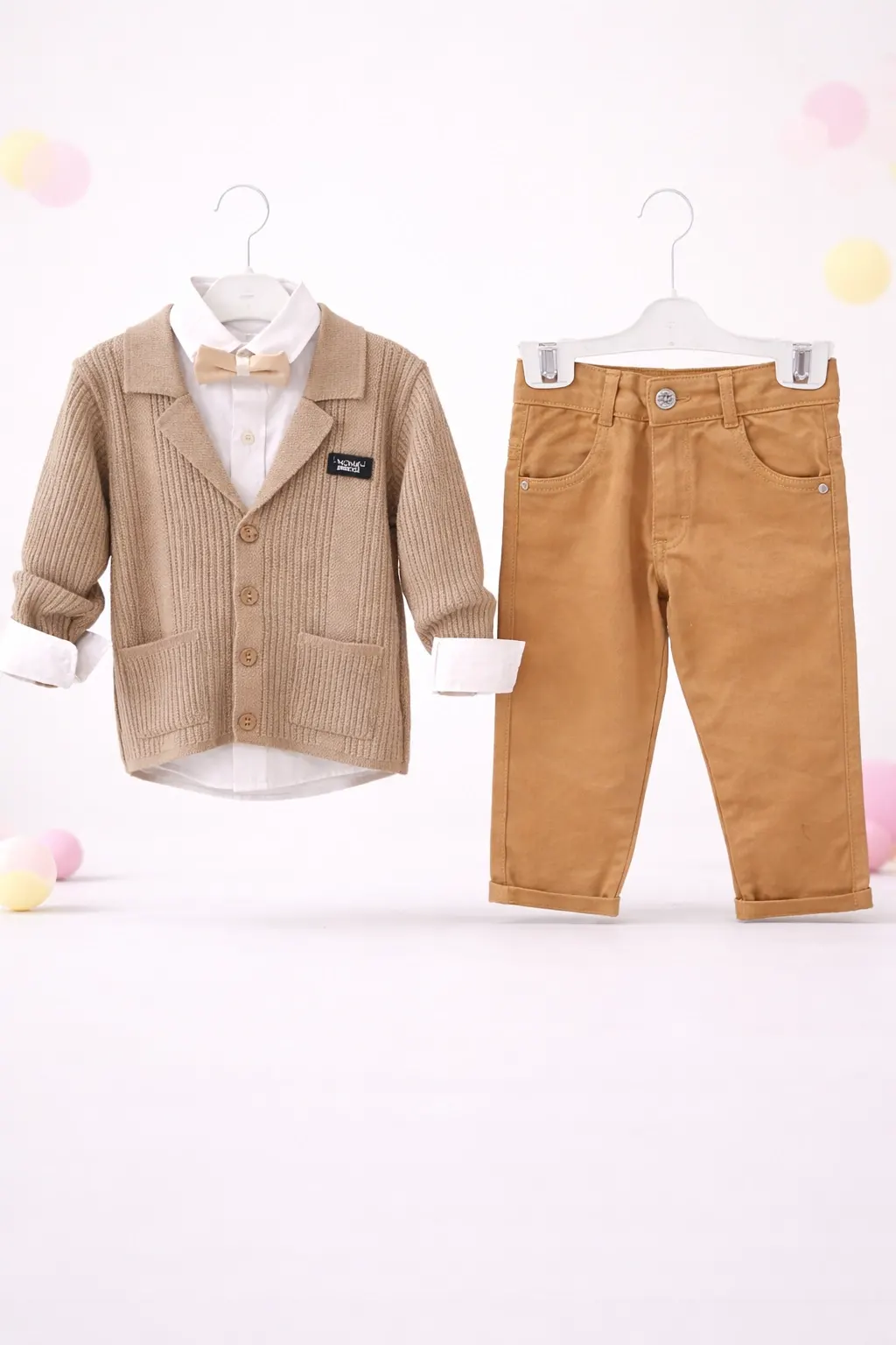 Triko Papyonlu Üçlü Takım 2/6 Yaş