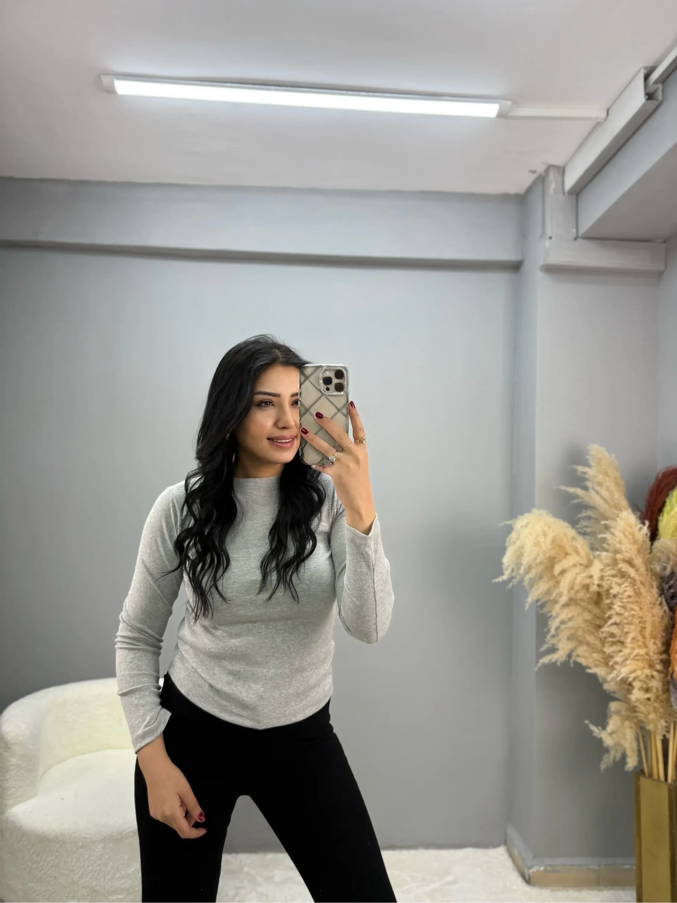 Venac Fitilli Uzun Kol Basic Bluz