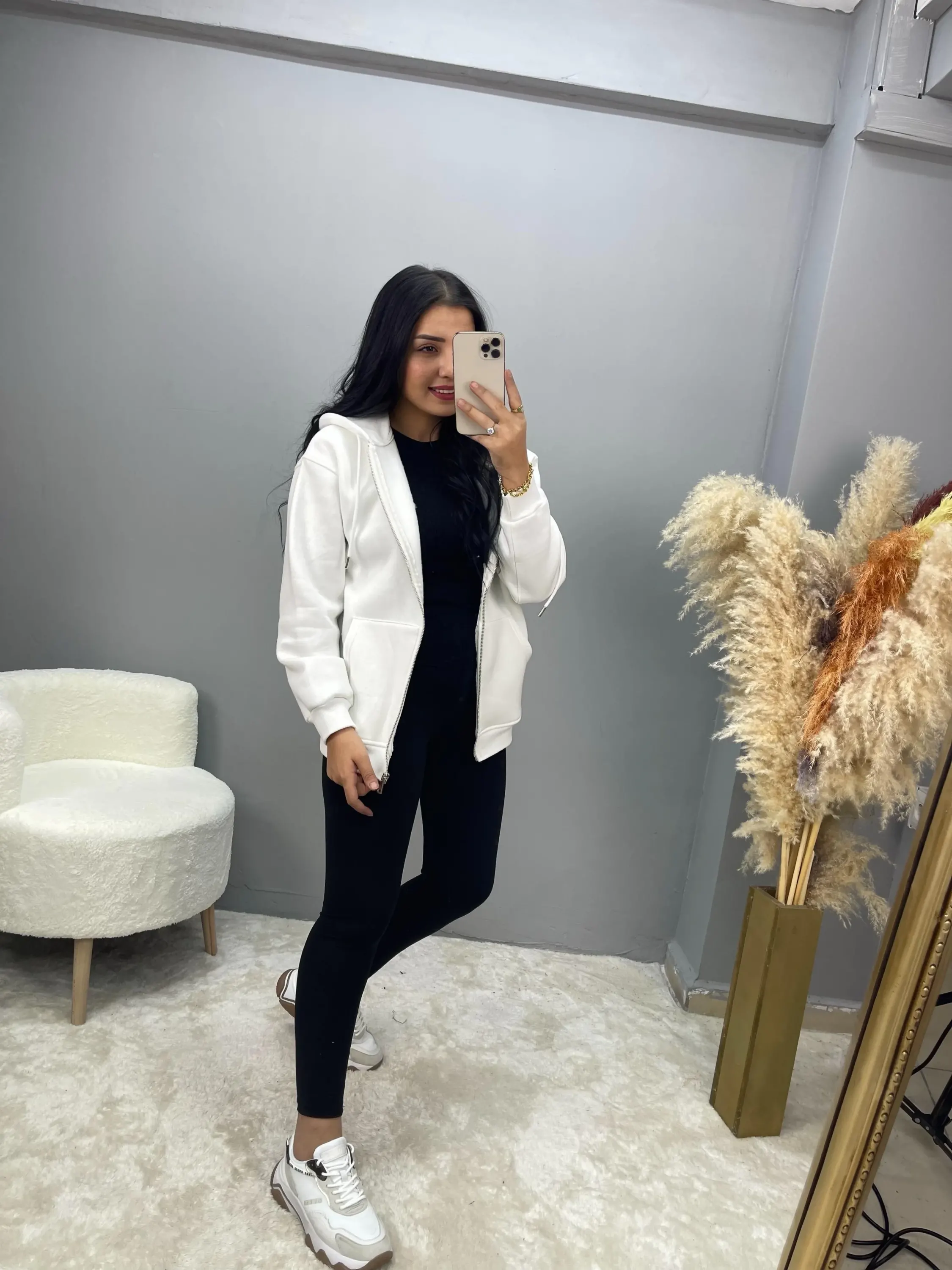 Vesna Fermuarlı Sweatshirt Ceket