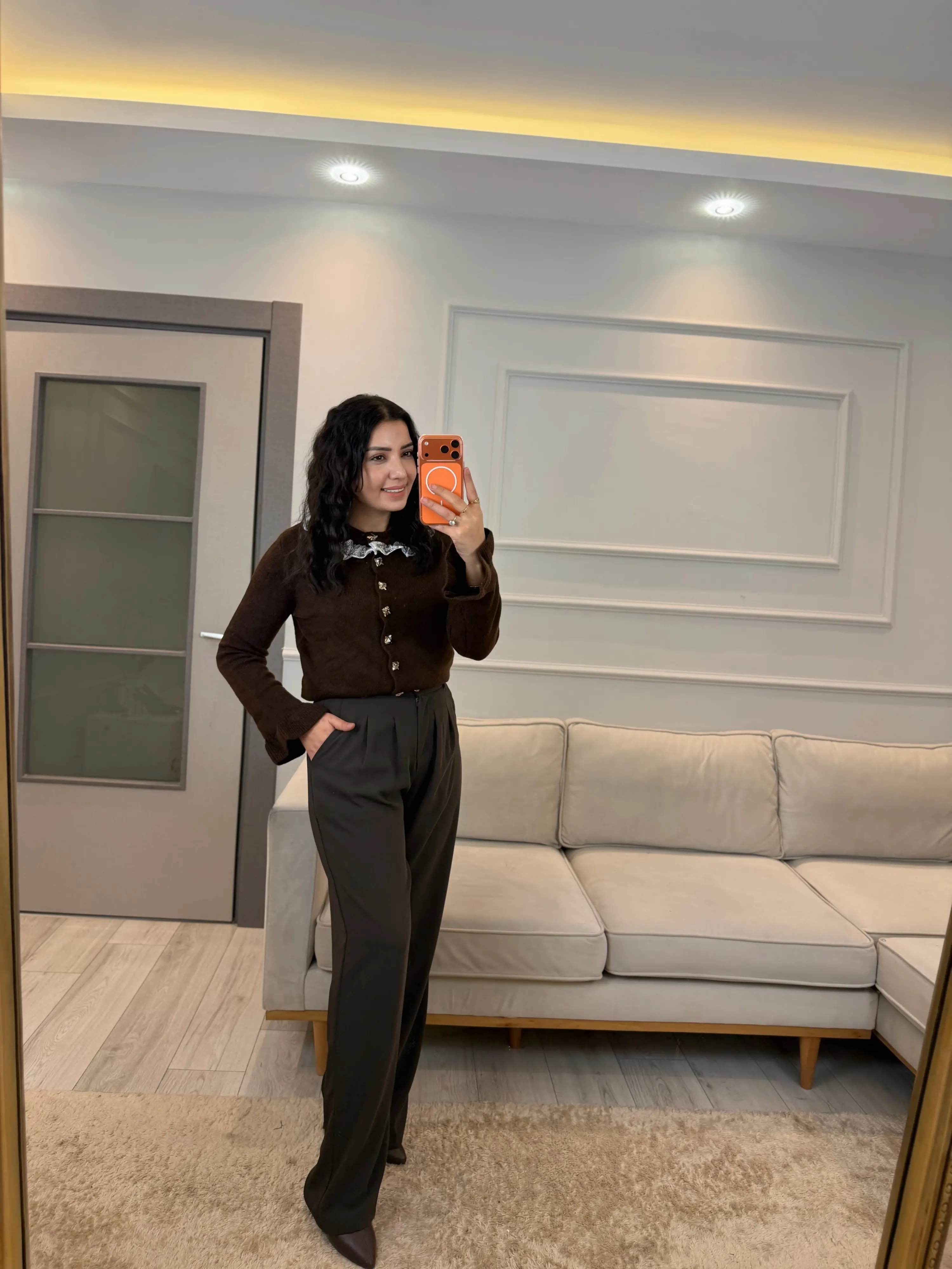 Yaka Güpür Detaylı Hıırka