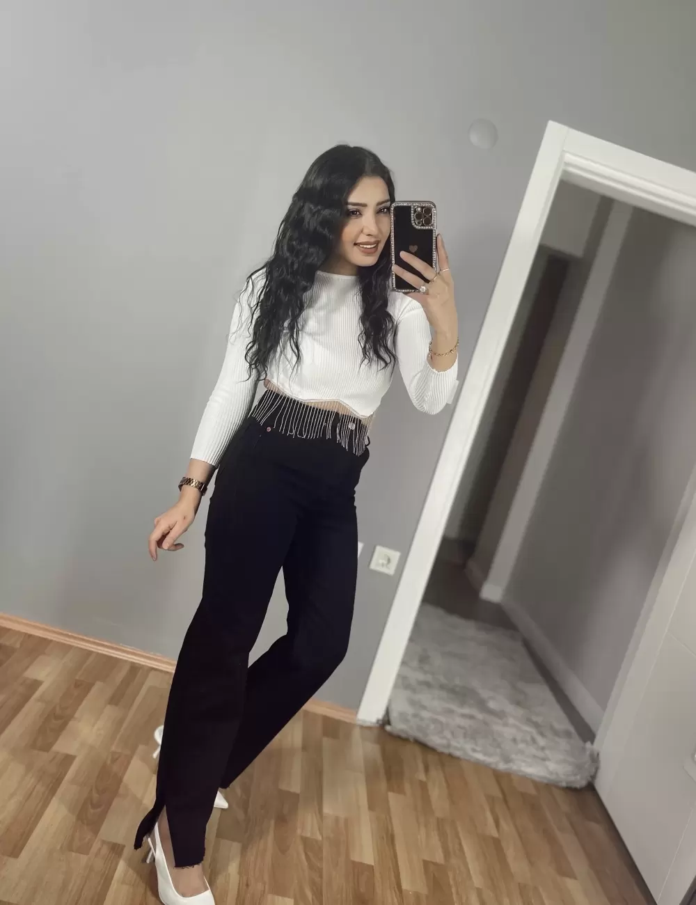 Celine Orj Zra Mrka Kesik Paça Pantolon