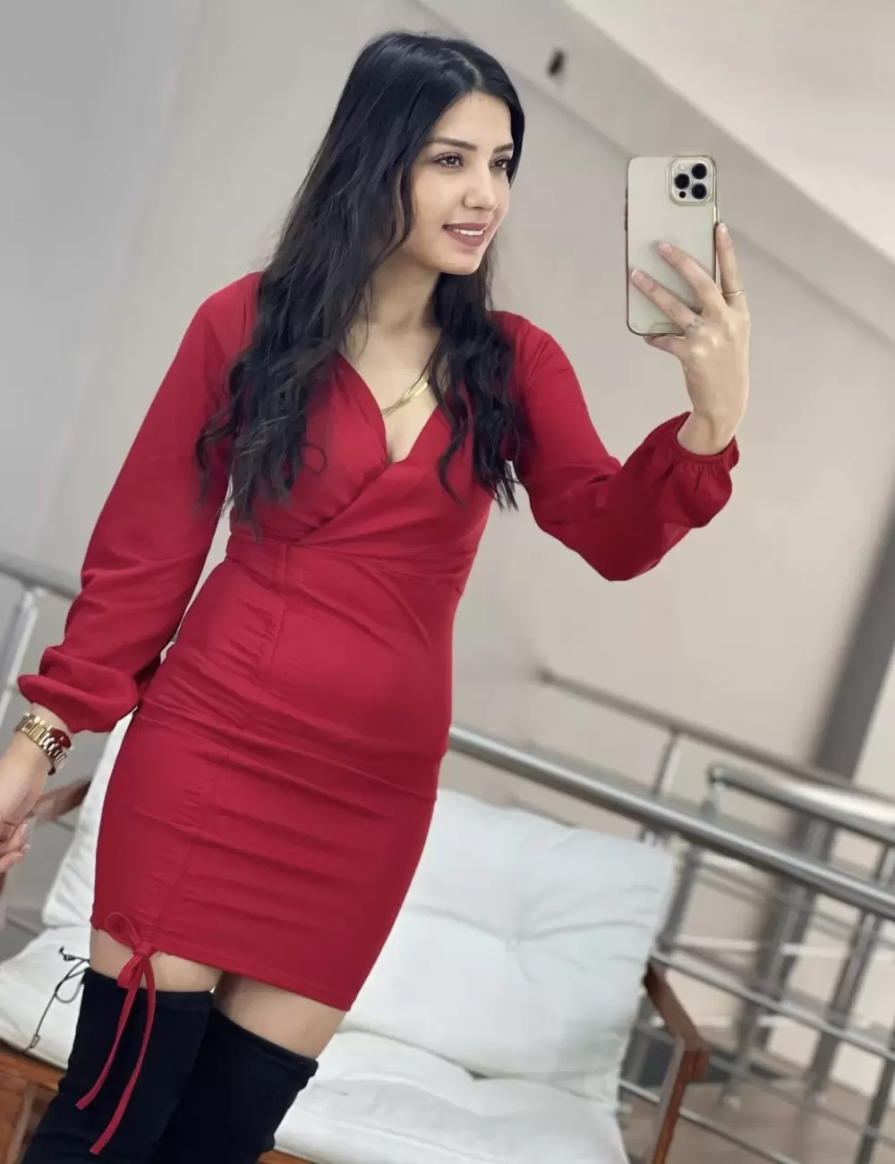 FND KRUVAZE ÖNÜ BÜZGÜLÜ ELBİSE