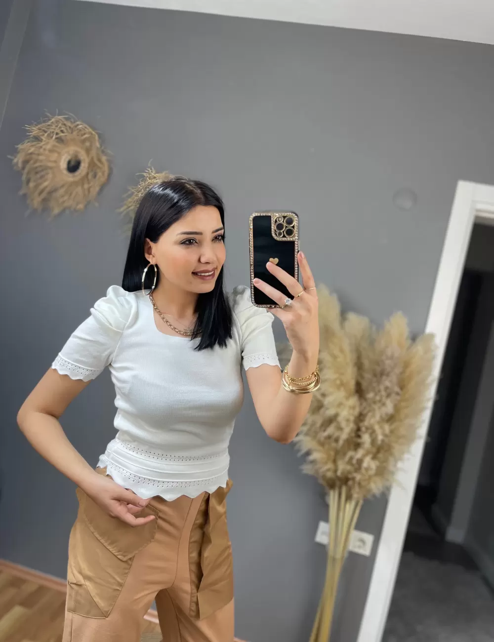 Blumss Güpür Detaylı Bluz