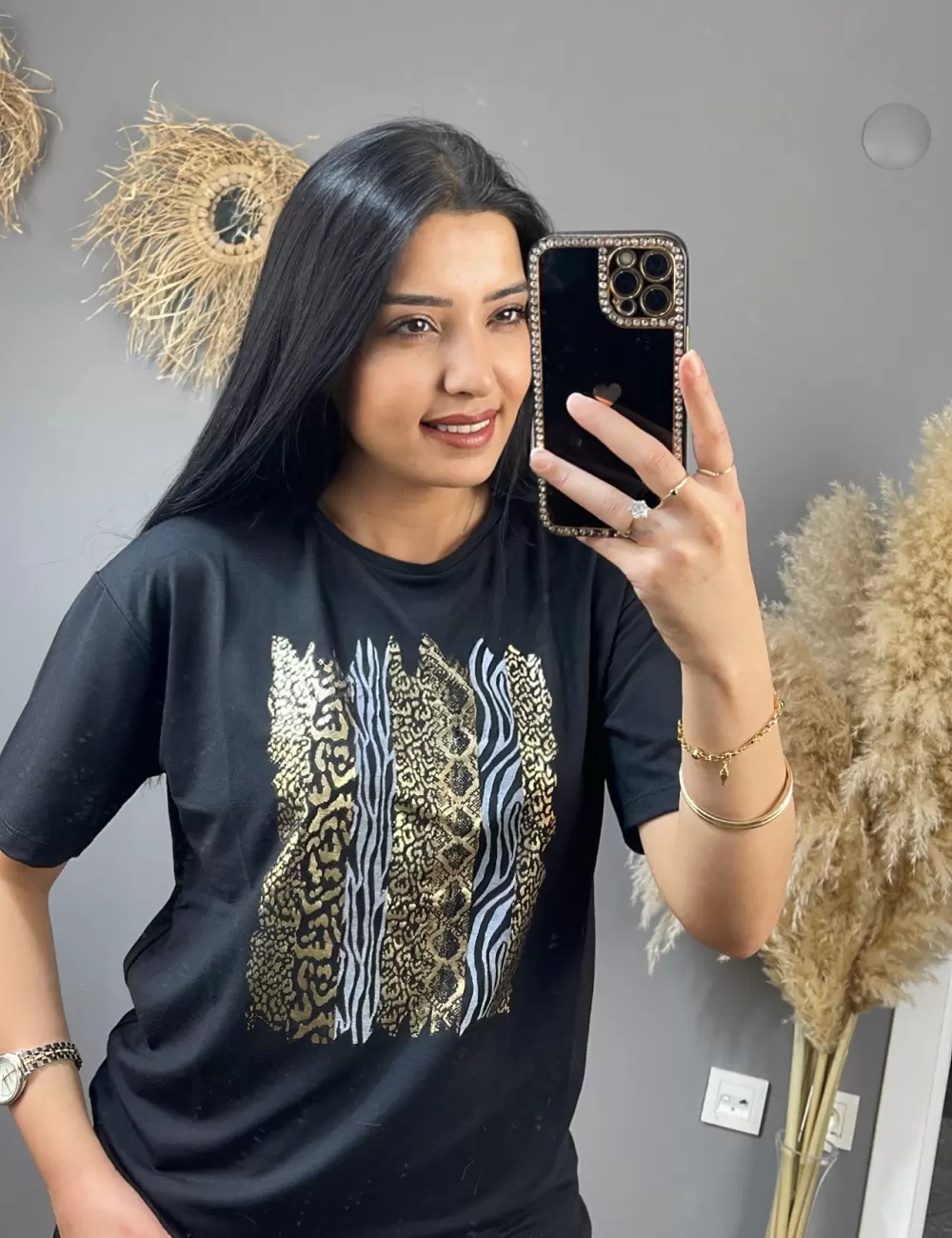 Mirahe Zebra Desen T-Shirt