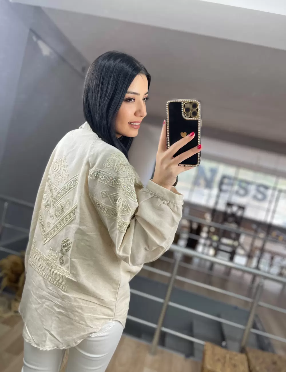 Piedri Nakışlı Kimono