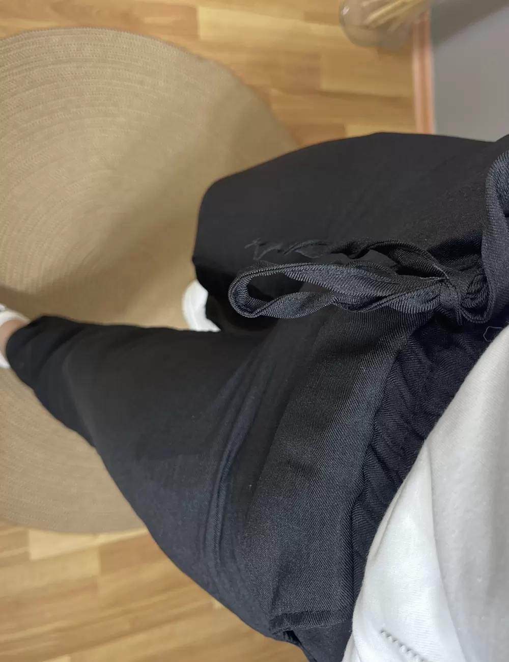 Rozev Duble Paça Keten Pantolon
