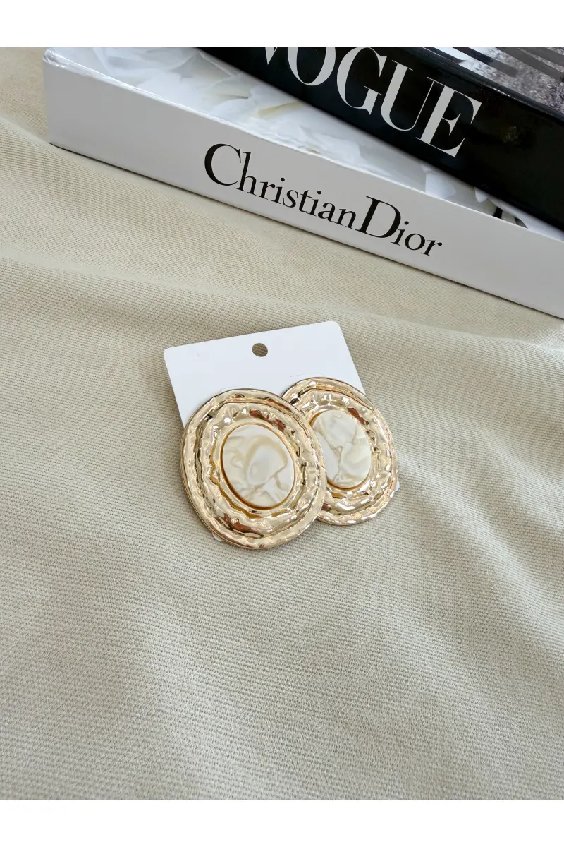 Renkli Gold Küpe