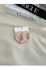 Renkli Gold Küpe