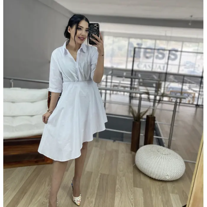 ASİMETRİK GÖMLEK YKA ELBİSE