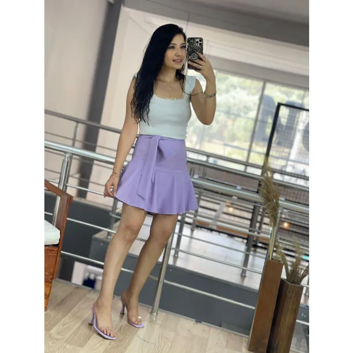 Fırfırlı Şortlu Etek