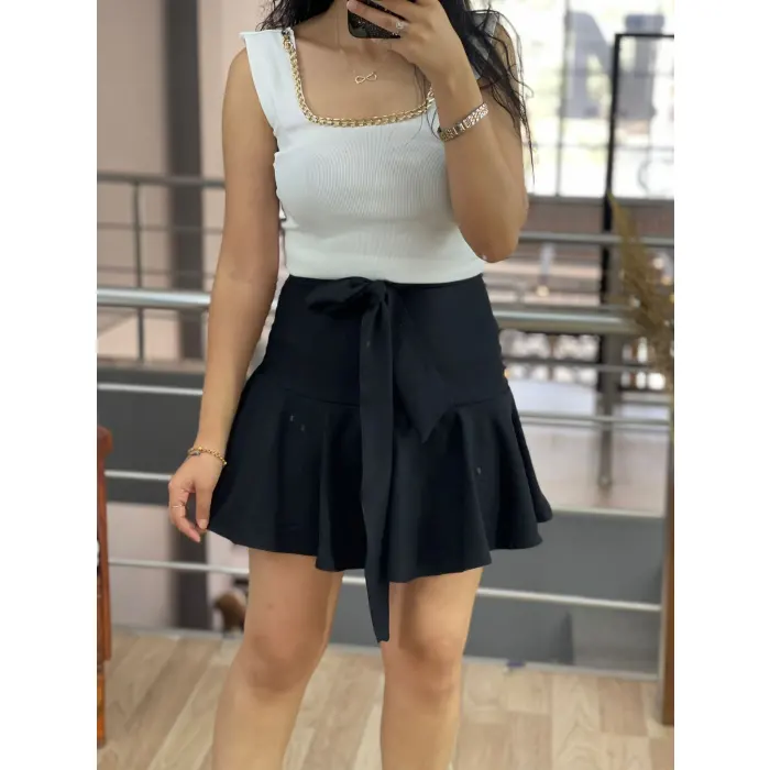 Fırfırlı Şortlu Etek