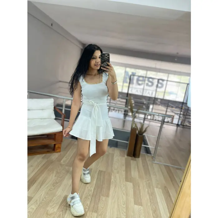 Fırfırlı Şortlu Etek