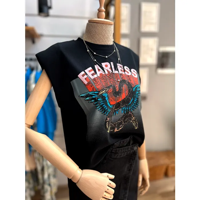 Asaka Vatkalı Fearles T-Shirt