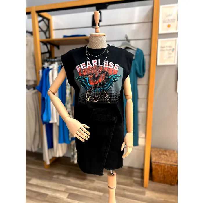 Asaka Vatkalı Fearles T-Shirt