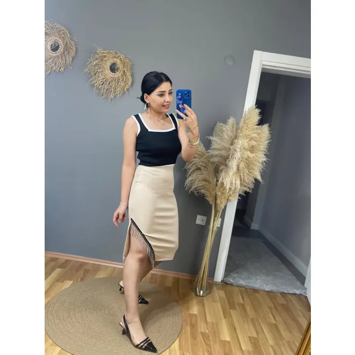 Cern Zincir Detaylı Etek