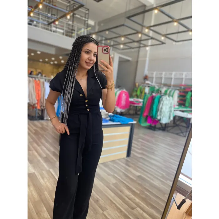 Ghati Gold Düğmeli Premium Tulum