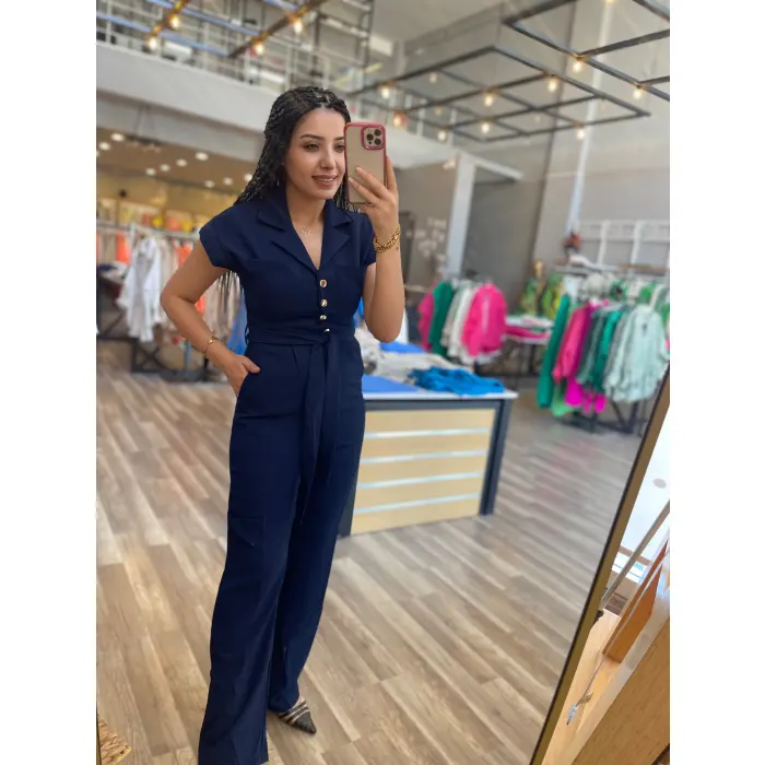 Ghati Gold Düğmeli Premium Tulum