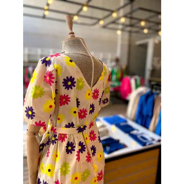 Gos Çicek Desenli Elbise