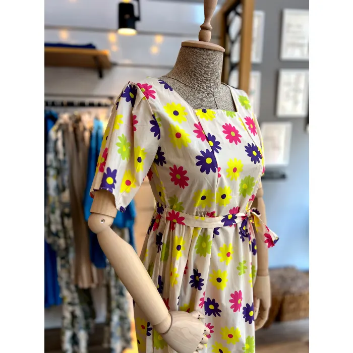 Gos Çicek Desenli Elbise