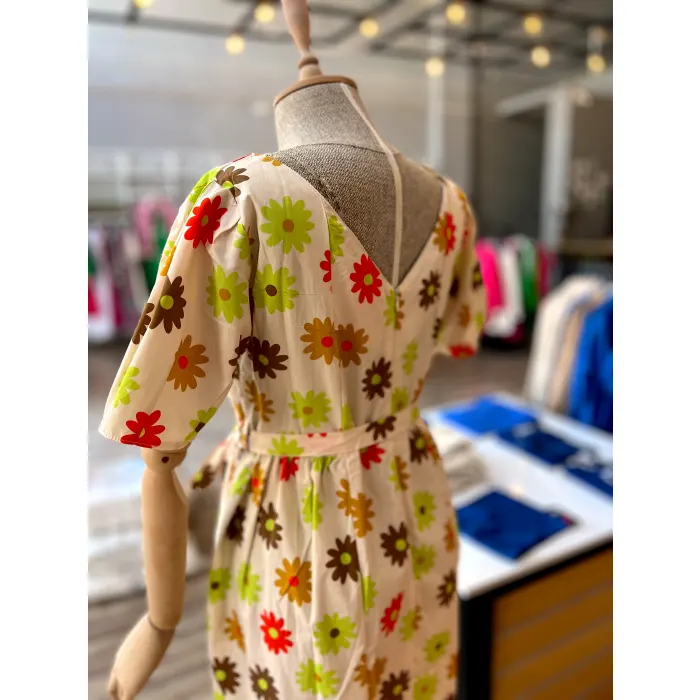 Gos Çicek Desenli Elbise