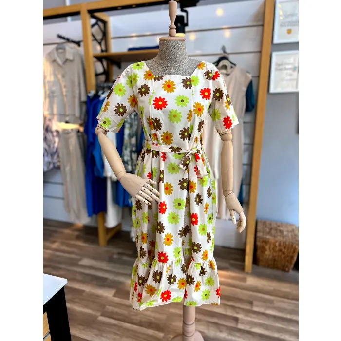 Gos Çicek Desenli Elbise