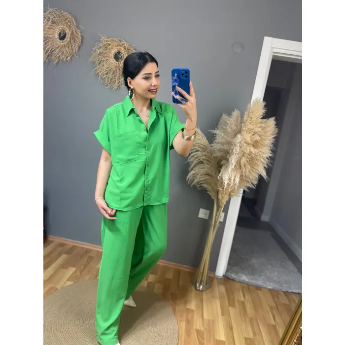 Lindy Keten Şortlu İkili Takım