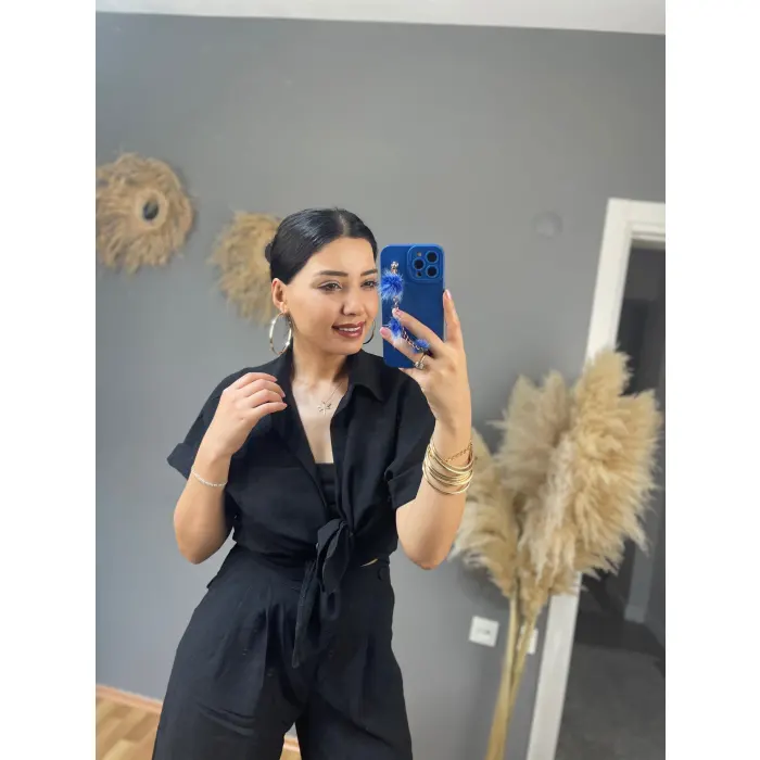 Lindy Keten Şortlu İkili Takım