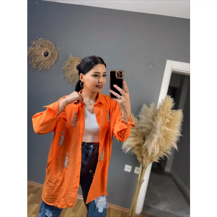 Nabel Taşlı Gömlek