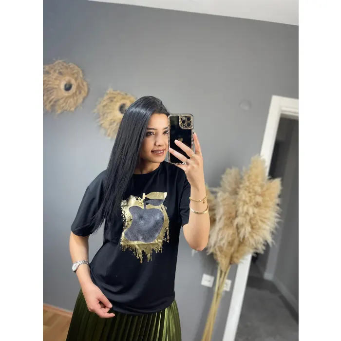 Nolea Apple Baskılı T-Shirt