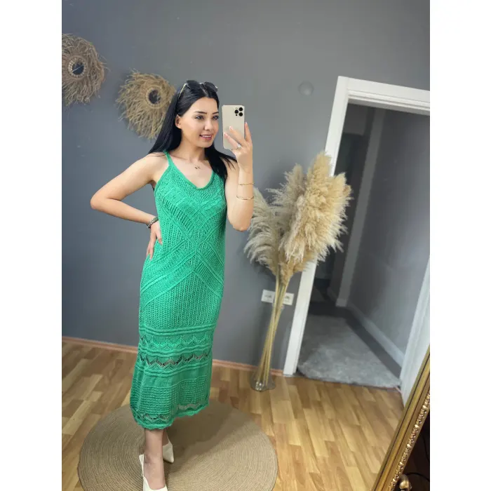 Perm Askılı Fisto Elbise