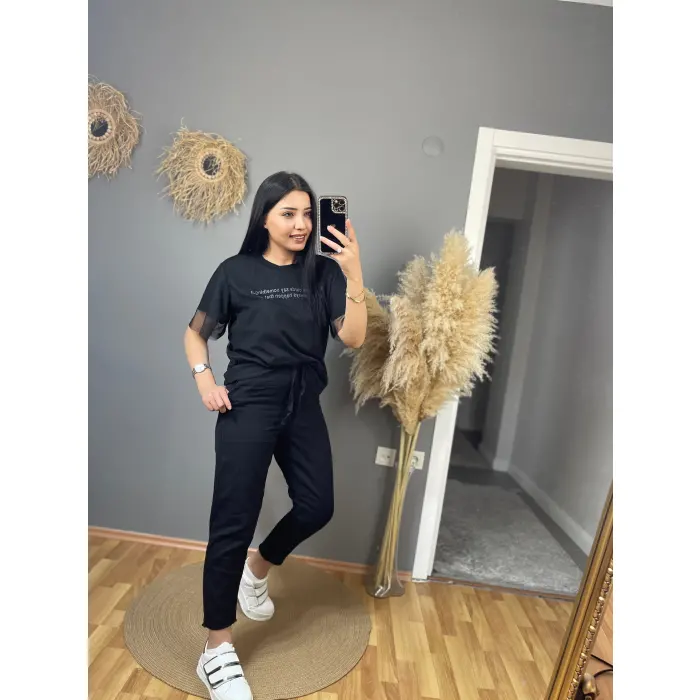 Rieti Saçaklı Gabardin Pantolon